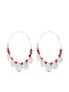 Isabel Marant Hoop Earrings In Red