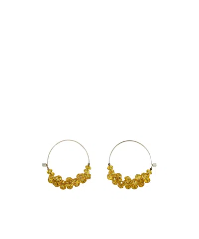 Isabel Marant Hoop Earrings In Yellow