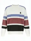 Isabel Marant Horizontal Color-block Long-sleeve Sweatshirt With Ribbed Details In Multi