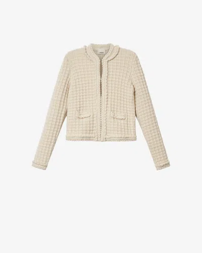 Isabel Marant Hortense Cardigan In Ecru