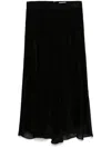 Isabel Marant Katae Flared Midi Skirt In Black