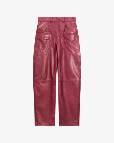 Isabel Marant Hose Breydi In Berry