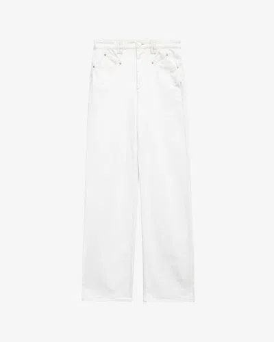 Isabel Marant Drolane Jeans In White