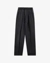 Isabel Marant Check-pattern Tapered-leg Trousers In Anthracite
