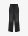 Isabel Marant Lemony High-rise Wide-leg Jeans In Black