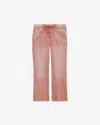 Isabel Marant Jeans With Belt Loops In Burnt Henna