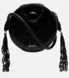 Isabel Marant Houna Small Leather Crossbody Bag In Black