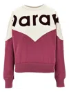 Isabel Marant Houston Colour-block Logo Sweatshirt In Neutral