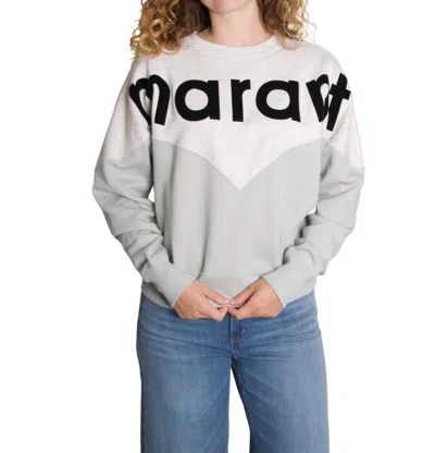 Isabel Marant Houston Sweatshirt In Light Blue In Gray