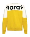 Isabel Marant Howley Logo Printed Crewneck Sweatshirt In Yellow