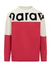 Isabel Marant Howley Logo Printed Crewneck Sweatshirt In Red
