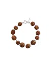 Isabel Marant Beige Rudraksha Seed Bracelets In Brown