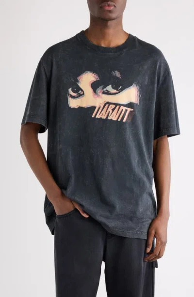 Isabel Marant Hugo Graphic T-shirt In Black