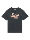 Isabel Marant Crew Neck Graphic Print Short Sleeves T-shirt In Gray