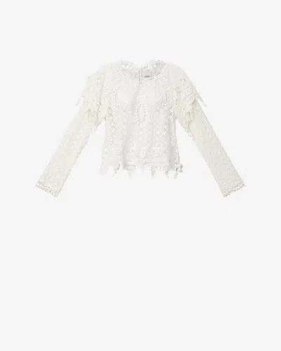 Isabel Marant Hyliana Top In Neutral