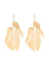 Isabel Marant Leaf Dangle Earrings In Gold