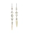 Isabel Marant Ida Asymmetric Earrings In Metallic