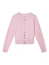 Isabel Marant Idesia Button Cardigan In Pink