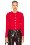 Isabel Marant Idesia Cardigan In Poppy Red