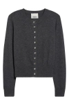 Isabel Marant Idesia Merino Wool & Cashmere Cardigan In Anthracite