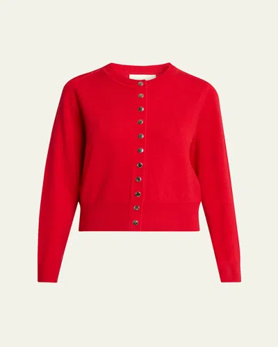 ISABEL MARANT IDESIA WOOL-CASHMERE CREWNECK CARDIGAN