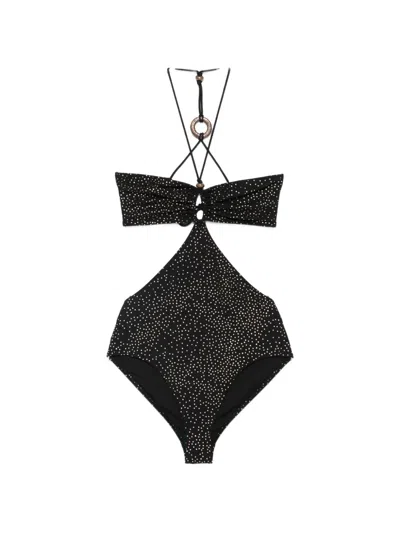 Isabel Marant Im Idoya-gd Aswimsuit Blackgold