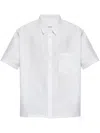 Isabel Marant Cotton Shirt With Short Sleeves And Chest Pocket In White