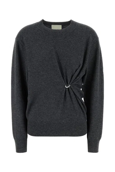 ISABEL MARANT ISABEL MARANT CHARCOAL WOOL BLEND ILARIA SWEATER