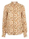 Isabel Marant Ilda Floral-print Blouse In Brown