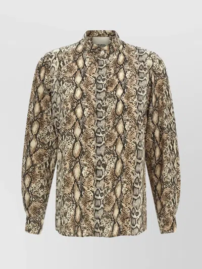 ISABEL MARANT 'ILDA' SNAKE PRINT SHIRT