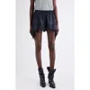 Isabel Marant Ildana Asymmetric Shorts In Blue