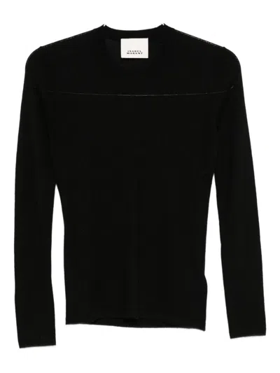 Isabel Marant Ilona Cashmere Crewneck Jumper In Black