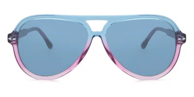 Isabel Marant Im 0006/s Nyd/ku Women's Sunglasses Green Size 59 In Blue