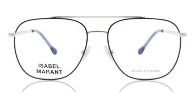 Isabel Marant Im 0028 B88 Women's Glasses Silver Size 56 - Free Lenses - Blue Light Block Available In Blue Silver