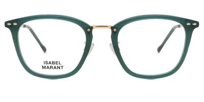 Isabel Marant Im 0045 Pef Women's Glasses Green Size 50 - Free Lenses - Blue Light Block Available In Transparent Green Gold