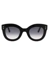 Isabel Marant Oval Frame Sunglasses In Black