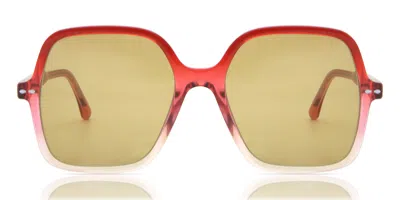Isabel Marant Im 0077/g/s Asian Fit Z6v/70 Women's Sunglasses Red Size 56 In Yellow
