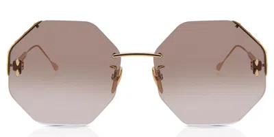 Isabel Marant Im 0080/s 000/qr Women's Sunglasses Gold Size 60 In Brown
