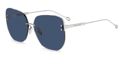 Isabel Marant Im 0082/s 6lb/ku Women's Sunglasses Grey Size 65 In Blue