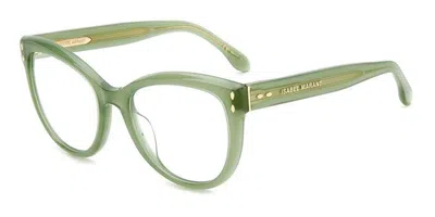 Isabel Marant Im 0089/g 1ed Women's Glasses Green Size 53 - Free Lenses - Blue Light Block Available In Transparent Light Green