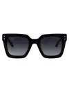 Isabel Marant Gradient Square Acetate Sunglasses In Black