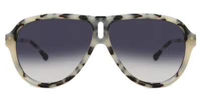 Isabel Marant Im 0124/s Ahf/9o Women's Sunglasses Tortoiseshell Size 60 In Gray