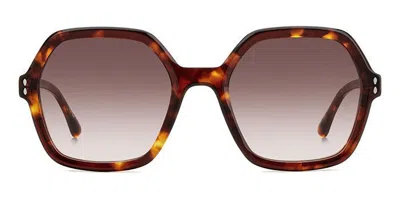 Isabel Marant Im 0152/s Wr9/ha Women's Sunglasses Tortoiseshell Size 55 In Brown