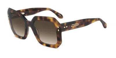 Isabel Marant Im 0190/g/s Asian Fit Wr9/ha Women's Sunglasses Tortoiseshell Size 53 In Blue