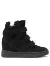 Isabel Marant Round-head High-top Casual Shoes In Black