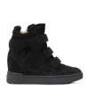 Isabel Marant Round-head High-top Casual Shoes In Black
