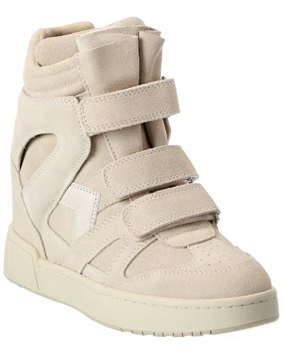 Isabel Marant Im3 Suede Wedge Sneaker In Neutral