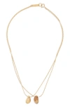 Isabel Marant Imala Double Strand Pendant Necklace