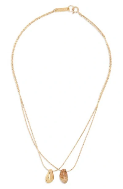 Isabel Marant Imala Double Strand Pendant Necklace