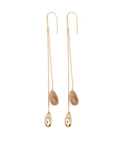 Isabel Marant Imala Gold-chain Stone Earrings